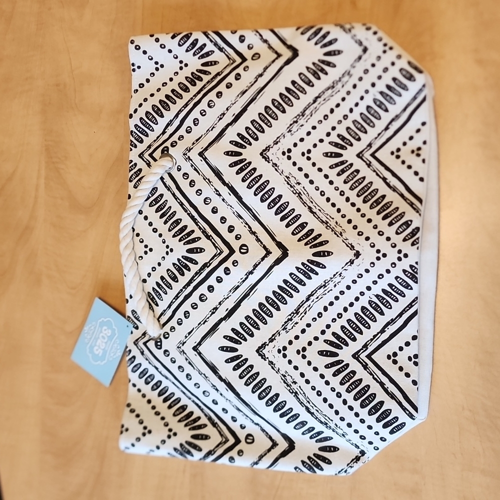 Boho Canvas Tote Bag